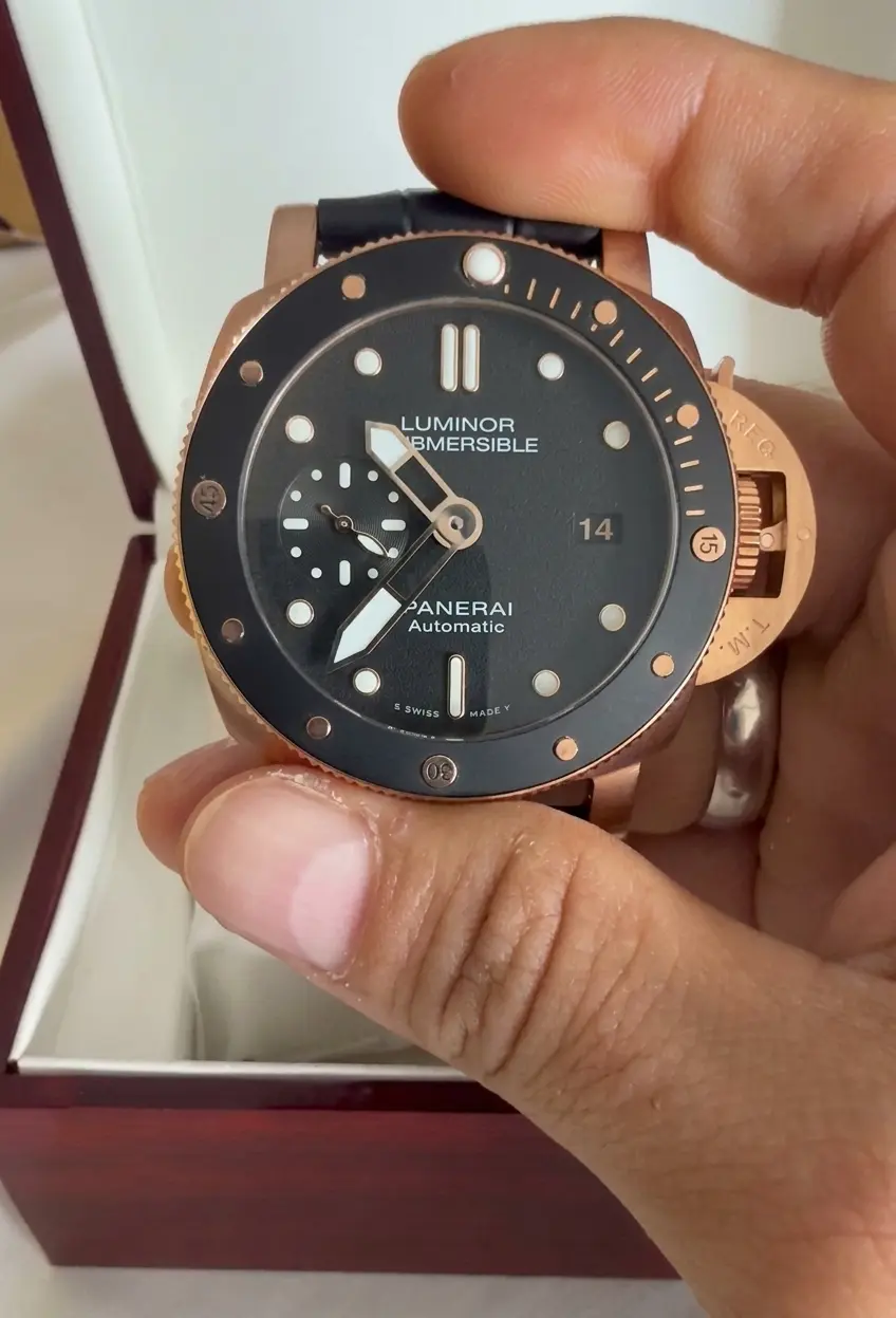 Reloj Táctico Naval – Línea Regatta Diver (Oro Rosa & Black)