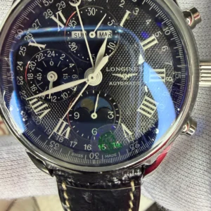 Reloj Suizo de Lujo Automático con Fases Lunares y Cronógrafo