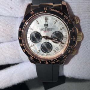 Pagani Design Meca-Quartz Chrono – Modelo PD-1664 Original (Rose Gold & Silicone)