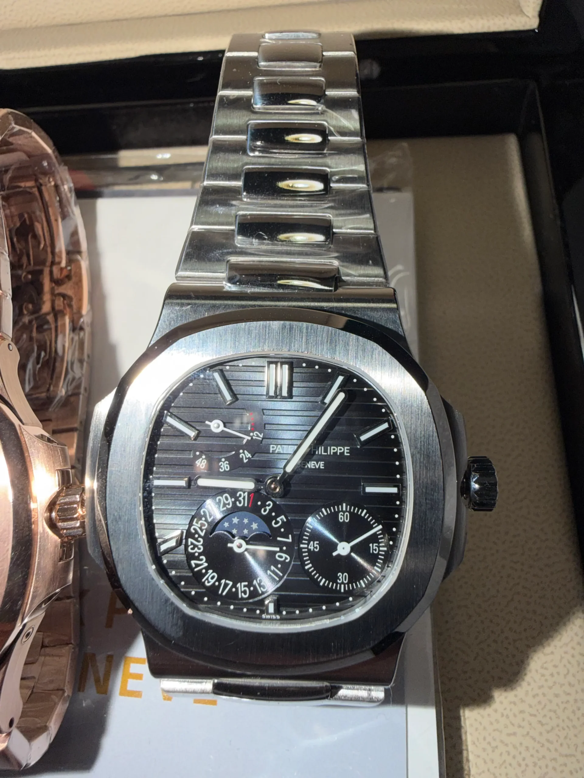 Reloj Deportivo de Lujo – Línea Horizon Nautilus "Asymmetric Noir-Bleu"