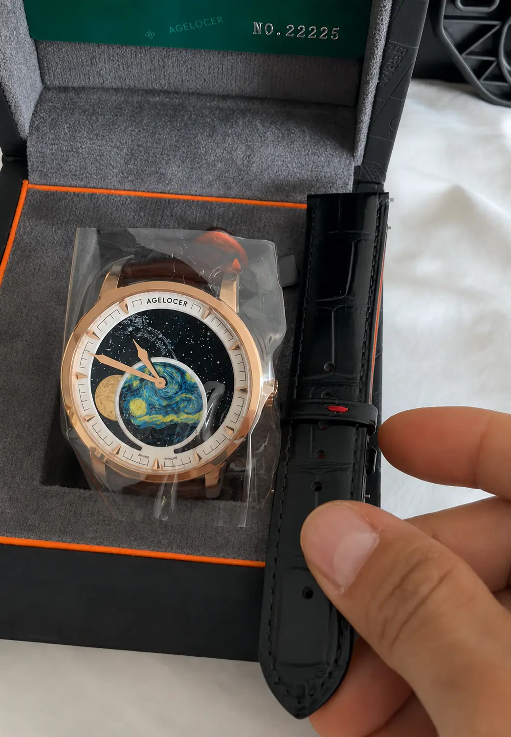 Agelocer Astronomer "Panoramic Moonphase" Original – Serie Gold (Full Set)